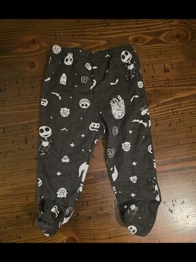 Disney The Nightmare Before Christmas Baby Footie Pants Size 3 To 6 Months
